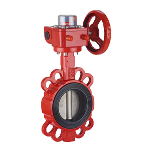 Engranaje helicoidal Interruptor de señal Tipo de oblea Válvula de mariposa de aleación de aluminio AL Válvulas de mariposa de gama alta 5K 10K PN10 PN16 - Product Image 6