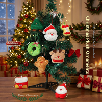 Vente en gros de porte-clés en peluche mignons, décorations d'arbre de Noël, pendentifs pour sacs, petits cadeaux pour enfants et étudiants, accessoires de porte-clés