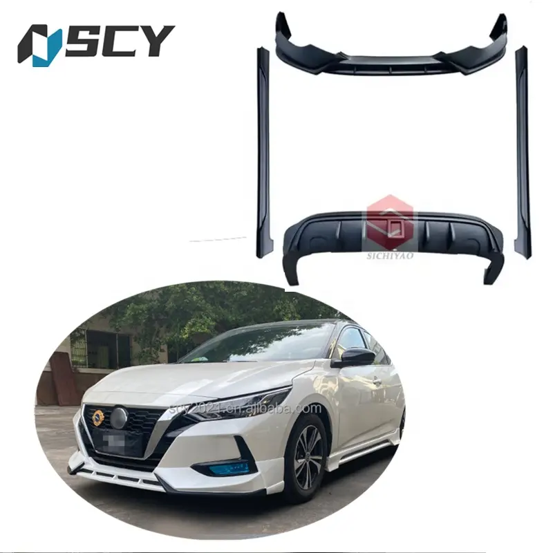 Для Nissan Sentra комплект корпуса стиль БСВ 2020-2021 Nissan Sylphy передняя губа бампер задняя губа боковая юбка высокое качество полипропилен материал