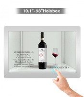 Gabinete de Pantalla LCD Transparente con Clasificación IP65 de 10.1-32 Pulgadas con Animación y 3D para Publicidad Interior/Exterior