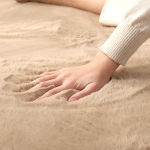 <span class=keywords><strong>Tapis</strong></span> Moderne et Tendance en Fausse Fourrure de Lapin de Grande Taille pour Chambre, Salon, Baie Vitrée, Lavable en Machine, Ensemble de <span class=keywords><strong>Tapis</strong></span> de Table et de Chevet Moelleux - Product Image 2