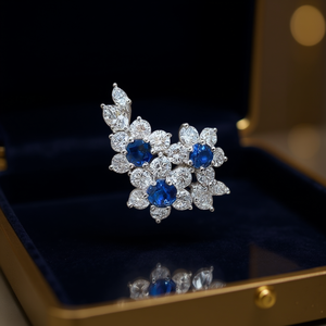 Orecchini E1800 con Diamanti Rossi in Oro Bianco, Taglio Rotondo Naturale, Colore D, Certificati GIA, Gioielli di Lusso da Sposa per Donna - Product Image 2