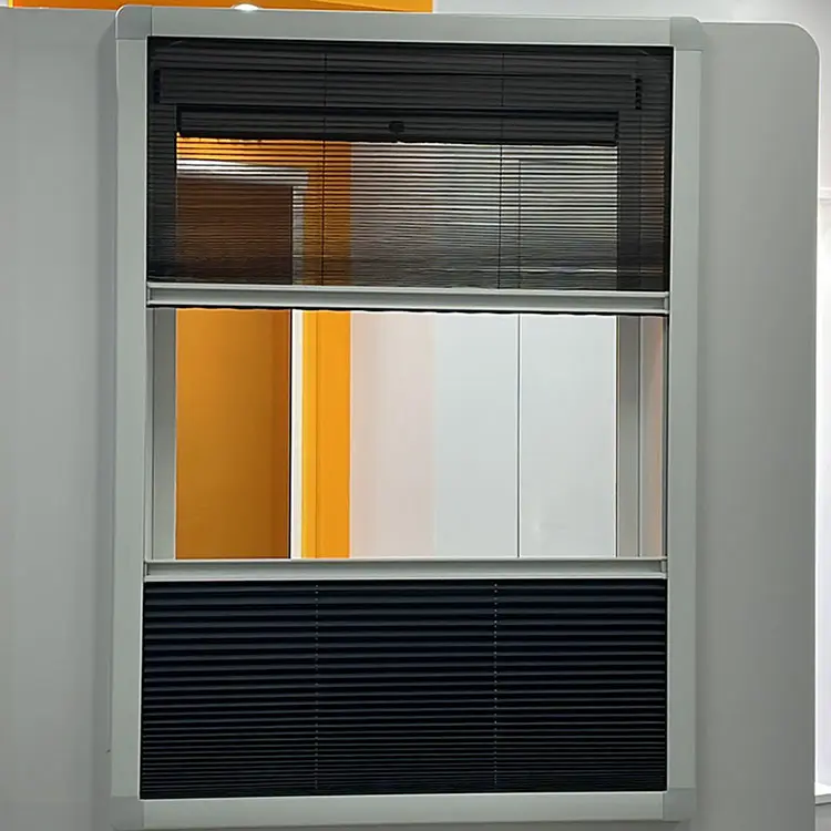 Wholesale Factory Direct Aluminum Frame Fiberglass Screen Pleated Retractable Screen Roller Blind Screen Window