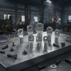 Embout de câble moulé en <span class=keywords><strong>cuivre</strong></span> étamé, de précision et de durabilité, connecteur à <span class=keywords><strong>sertir</strong></span> pour fil électrique - Product Image 2