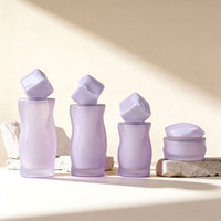 Fabricant de flacons de lotion vides personnalisés Mingsheng, 50 à 100 ml, flacons de luxe en verre givré, flacons uniques ou flacons diffuseurs
