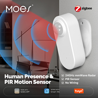 Capteur de présence humaine sans fil Tuya ZigBee 2mqtt Smart Radar 24GHz MmWave, détection de mouvement et de stase, surveillance à distance via application
