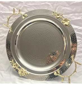 ถาดโลหะสำหรับตกแต่งถาดสีเงินถาดโลหะดีไซน์ทันสมัย - Product Image 2