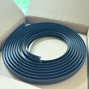 25ft cuộn linh hoạt l-track nhựa Filler Dải bìa đen PVC con dấu Gasket hồ sơ fe200751 - Product Image 4