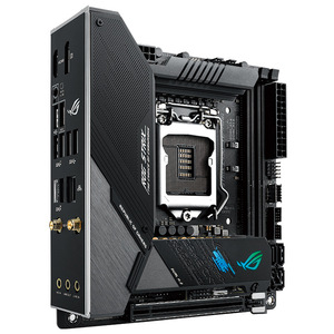 เมนบอร์ด STRIX Z490-I GAMING สำหรับเมนบอร์ดสำหรับพีเอฟเซนส์ มินิ ยูเอสบีการ์ดจัดเก็บข้อมูลซ็อกเก็ตแรมซีพียู - Product Image 1