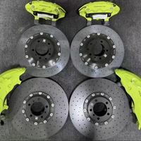 Pinzas de Freno Grandes de 10 Pistones, Kit Trasero de 4 Pistones para Porsche 718 Cayman 2018 en Rines de 20-22 Pulgadas, Delantero 380mm, Trasero 330mm, BMW M5 M3 G80