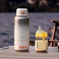 Mug intelligent portable OEM Scalda Biberon sans poignée, personnalisable, avec impression électrique, contrôle de la température, pour voyage, avec couvercle