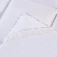 Protège-matelas en microfibre en promotion, garnissage en fibres creuses de polyester, lavable et anti-acariens pour la maison, l'hôtel et l'hôpital