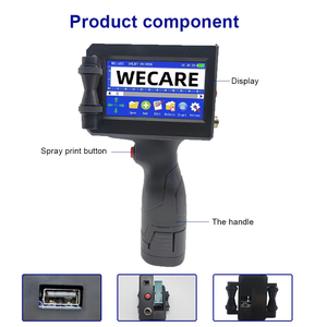 Wecare xách tay tij máy in phun-ngày hết hạn/mã vạch/QR Máy in mã cho chai thủy tinh & bao bì - Product Image 3