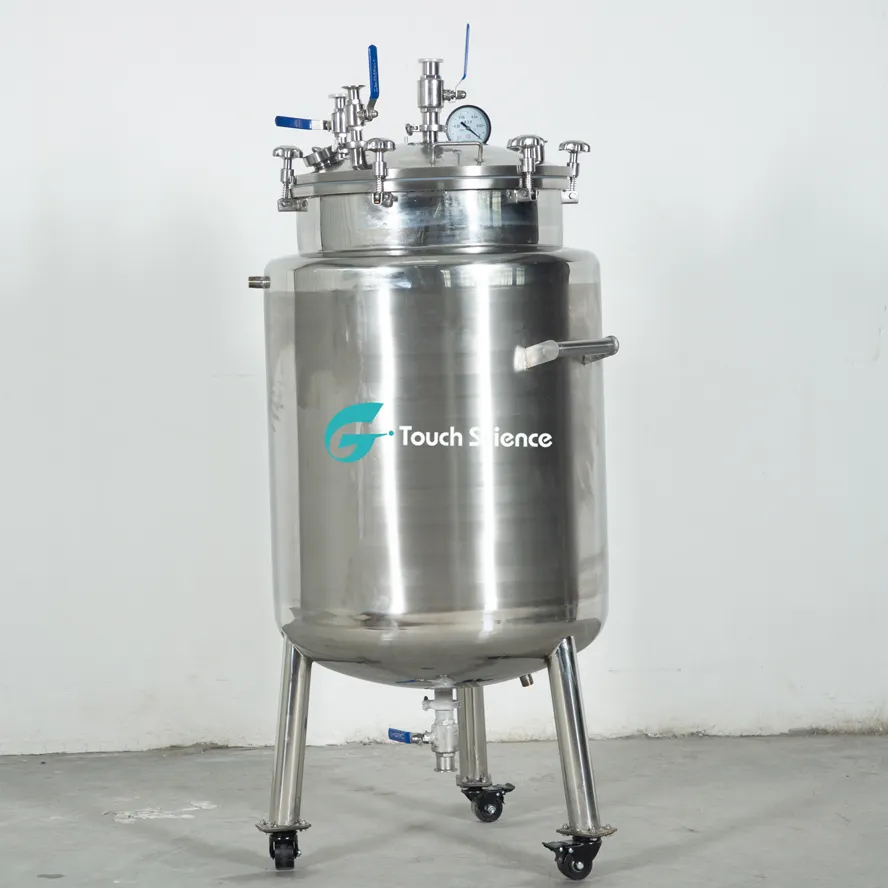 Pharmaceutical Solvent Tank Stainless Steel Vacuum Stock Tank for Chilled Ethanol