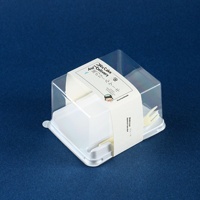 Boîte d'emballage transparente en PET de qualité alimentaire Queen Roll, pièce unique, imprimée UV, rectangulaire, style japonais, motif peau de tigre, modèle BOHE