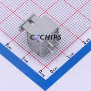 DB260-5.0-2P-GY Spring Terminal Block Through hole Component (THT),P=5mm Connector 1x2P 5mm Gray 2P - Product Image 2