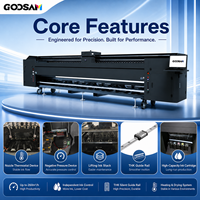 Machine d'impression numérique industrielle de 5100 mm pour papier peint, toile, maille, bannière en PVC, imprimante à solvant écologique super large de 5,1 m