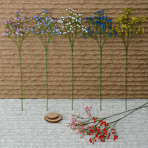 Gypsophila en caoutchouc souple fait à <span class=keywords><strong>la</strong></span> <span class=keywords><strong>main</strong></span> mariée à 3 fourchettes tenant des fleurs fournitures de mariage photographie de fleurs - Product Image 3