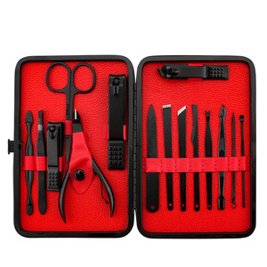 Stainless Steel <b>Nail</b> Clipper <b>Set</b> 15-Piece Portable Manicure Tools With Case For Adults - Product Image 2