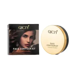 QICIY OEM's own brand Face Set Powder Oil Control 3 color Matte Smooth Concealer Makeup pressing powder
