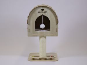 บ้านแมวทรงสูง คุณภาพสูง เป็นมิตรกับสิ่งแวดล้อม พร้อมโครงปีนป่ายสำหรับแมว - Product Image 2