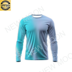 Custom High Quality UPF 50+ Sun Protection Men's Fishing Shirt Long Sleeve Moisture Wicking Polyester Spandex Fishing Shirt - Product Image 3