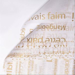 Papier de soie d'emballage avec logo de marque, papier d'emballage artisanal imprimé sur mesure pour vêtements, emballage cadeau, emballage de chaussures - Product Image 2