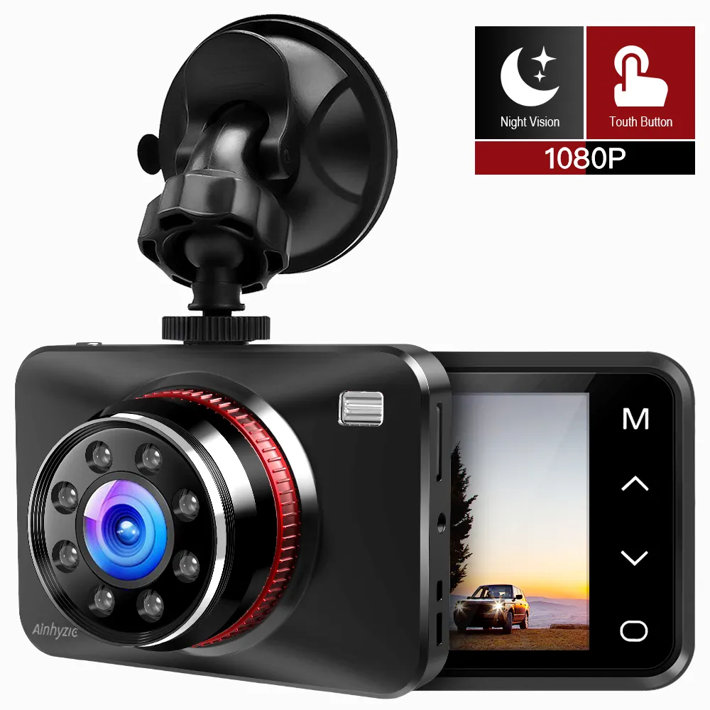 4K screen WIFI Car Dash Cam GPS Enabled with Touch button screen Superior Night Vision 170 Degree Wide Angle