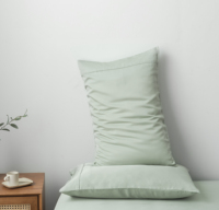 Parure de draps 100 % bambou respirante avec taies d'oreiller en bambou et draps en eucalyptus pour usage domestique – Ensemble de draps plats en bambou