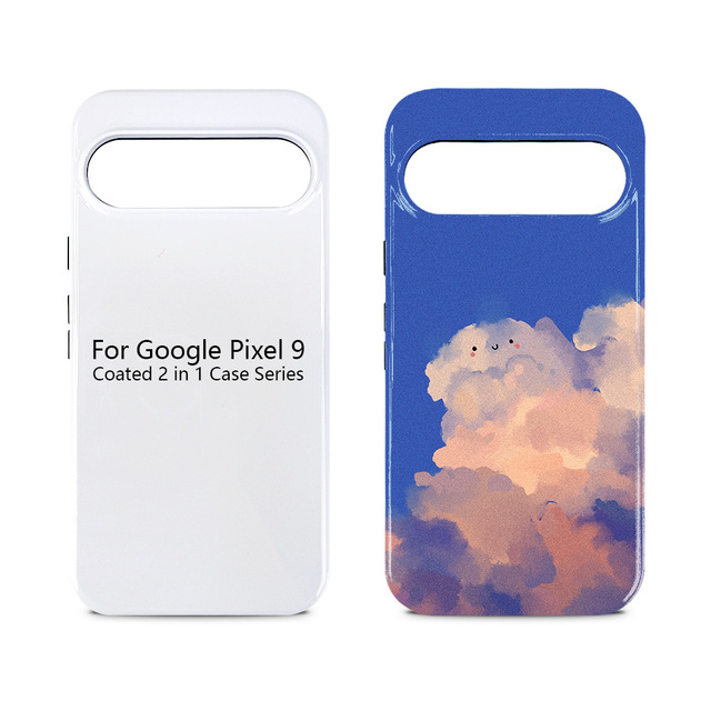 MOMOTECH 3D Sublimation Phone Case 2 In1 Blank Coated for Google Pixel 9 Pro Sublimation Case Protective Cover