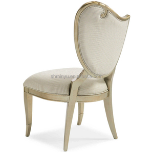 Silla de comedor lateral izquierda o derecha de madera maciza tapizada <span class=keywords><strong>Fontainebleau</strong></span> contemporánea americana de alta calidad - Product Image 4