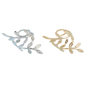 Leaf Hair Ring Gold Metal Hair <b>Accessories</b> For Wedding <b>Braiding</b> Decorations - Product Image 3