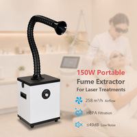 Penghisap Asap Laser CO2 Portabel 150W Baru dengan Filter HEPA H13 untuk Aplikasi Fraksional & Elektrosurgi