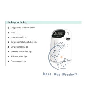 Zuurstofconcentrator voor huisdieren met spraakomroep & afstandsbediening, zuurstoftherapiemachine met hoge concentratie voor dieren - Product Image 5