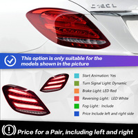Feux arrière de style automobile pour Benz W205, feux arrière LED C180 C200 C300, signal dynamique DRL, feux stop arrière, accessoires automobiles