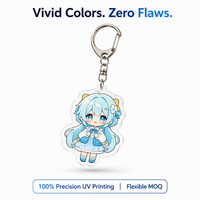 Ast Shipping Acryl-Schlüsselanhänger mit Beidseitigem Druck, Individuell Geformter Plastik-Schlüsselhalter für Anime-Merchandise