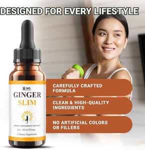 ODM/OEM Tùy Chỉnh 60Ml Uống Chất Lỏng Chất Béo Burner Chế độ Ăn Uống Chất Xơ Cho Người Lớn Nhãn Hiệu Riêng Gừng Mỏng Giọt 2Ml Mỗi Phục Vụ - Product Image 3