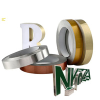 Profilé en aluminium plat LED de haute qualité pour lettres, tôle d'aluminium peinte en couleur pour décorations publicitaires, pliable