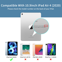 Étui Housse en Cuir Vintage pour Tablette, Support pour iPad Air 7 10.9 Pouces 2025 & Air 4/5/6, Style Rétro Vieilli, Moule Exclusif