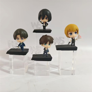 ชุดฟิกเกอร์กล่องปริศนารูปปั้นตุ๊กตาอะนิเมะทำจากพลาสติก4ชิ้น/เซ็ตกล่องปริศนาสำหรับการโจมตีใน tat-in <span class=keywords><strong>shingeki</strong></span> NO <span class=keywords><strong>kyojin</strong></span> - Product Image 1