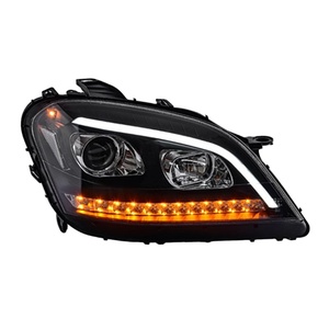 ชุดไฟหน้าสำหรับ W164 ปี 2005-2008 Ml350/500 แบบดัดแปลง ไฟ LED Daytime Running Light พร้อมไฟเลี้ยวแบบไหล สำหรับ W - Product Image 1