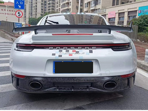 Nouveau kit carrosserie en fibre de carbone sèche ZNDR pour 911 992 Targa & Cabriolet avec spoiler auto-adhésif pour 2020- Remplacement - Product Image 4