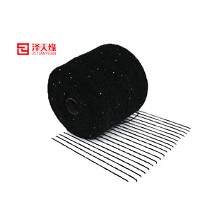 2020 Newest Fancy Knitting <strong>Yarn</strong> 100% Polyester Chenille <strong>Yarn</strong> With Metallic and 1.4MM <strong>Sequins</strong> Spangles <strong>Yarn</strong> - Product Image 2