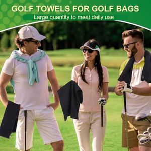 Serviette de sport personnalisée en microfibre à motif gaufré pour golfeur, promotionnelle pour le golf et les activités sportives - Product Image 6