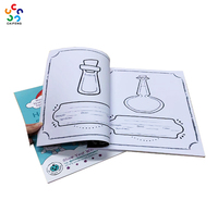Libro de Colorear para Niños de Papel Recubierto y Laminado con Película Cosida e Impresa Personalizada OEM de Caifeng Guangxi
