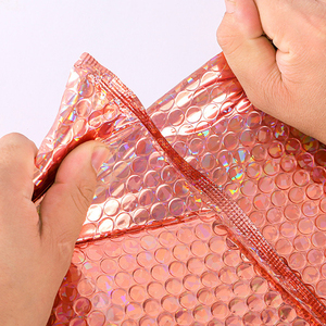 Biểu tượng tùy chỉnh in lá vàng kim loại độn bọc bao bì nhựa gửi thư túi poly <span class=keywords><strong>Bubble</strong></span> bưu phẩm - Product Image 6