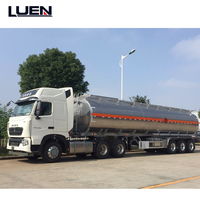 45000L Kohlenstoffstahl-Sattelauflieger-Tankwagen für Diesel-/Benzintransport, 3-Achser, 30 Tonnen Kapazität, Shandong