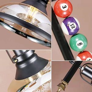 Bán buôn treo trên hồ bơi bảng ánh sáng với kim loại Shades, bida bóng bảng 3-ánh sáng Mặt dây chuyền chiếu sáng trang trí nội thất cho phòng trò chơi - Product Image 6