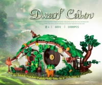 Ensemble de blocs de construction Bag End Dwarf Hole 1088 pièces avec kit d'éclairage LED intérieur, jouets à assembler, cadeau pour Noël et anniversaire