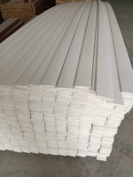 Persiana de madera impermeable con imprimación blanca, componente de persiana de madera